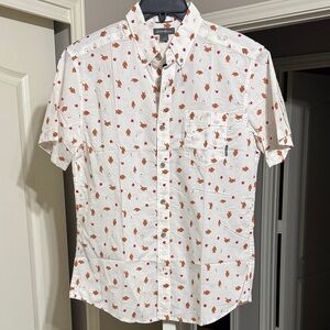 Eddie Bauer Sasquatch Print Casual Shirt
